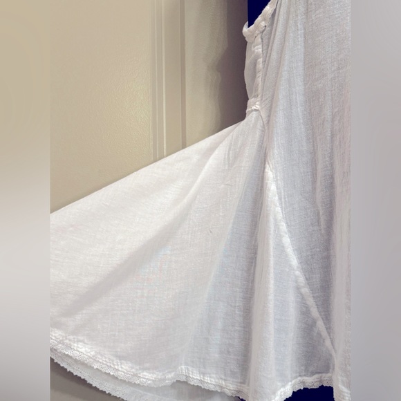 Anthropologie Odille White Cotton Flowy Top size S - Picture 6 of 13